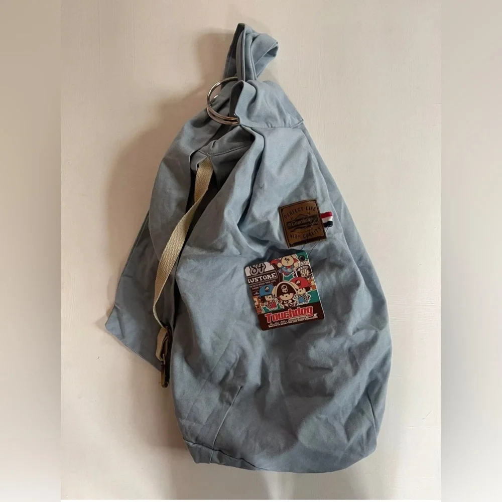 NWT TOUCHDOG 'Paw-Ease' Over-The-Shoulder Travel Sling Pet Carrier Blue